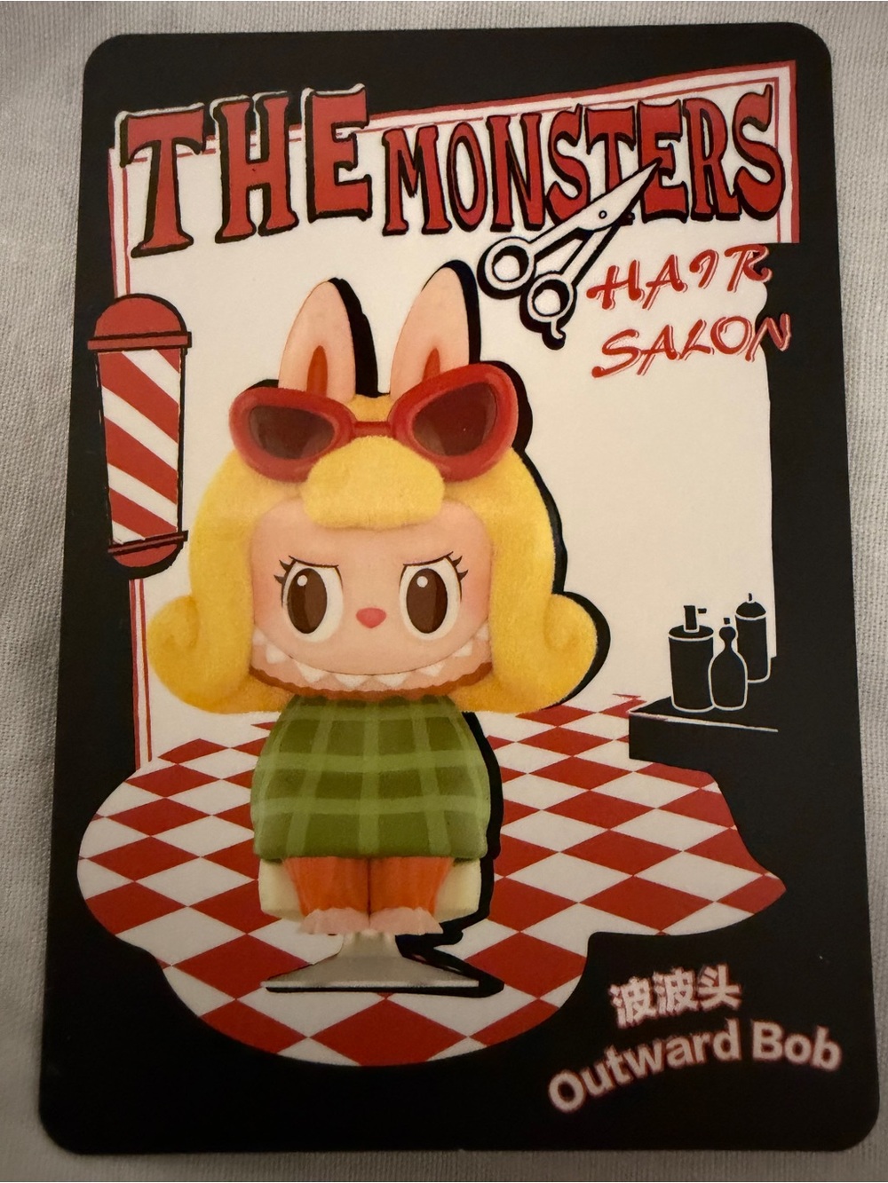 The Monsters Hair Salon figurine. “ Outward Bob”.